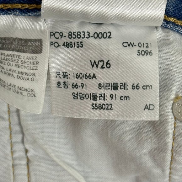 Levi's 501 Premium Denim Mid Thigh Luxor Street Shorts - Picture 13 of 14